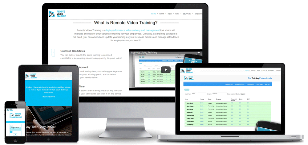 Remote Video training