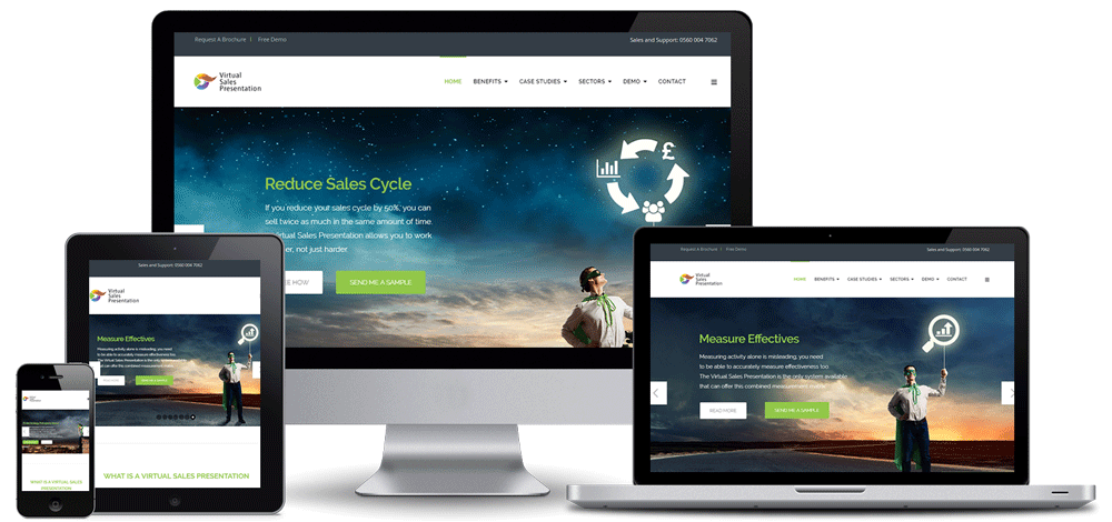 Virtual sales presentation